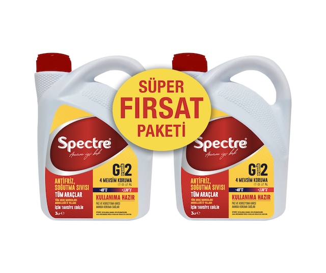 Spectre Hazır Antifriz G12 Kırmızı -40 Derece 2 Adet N11.388