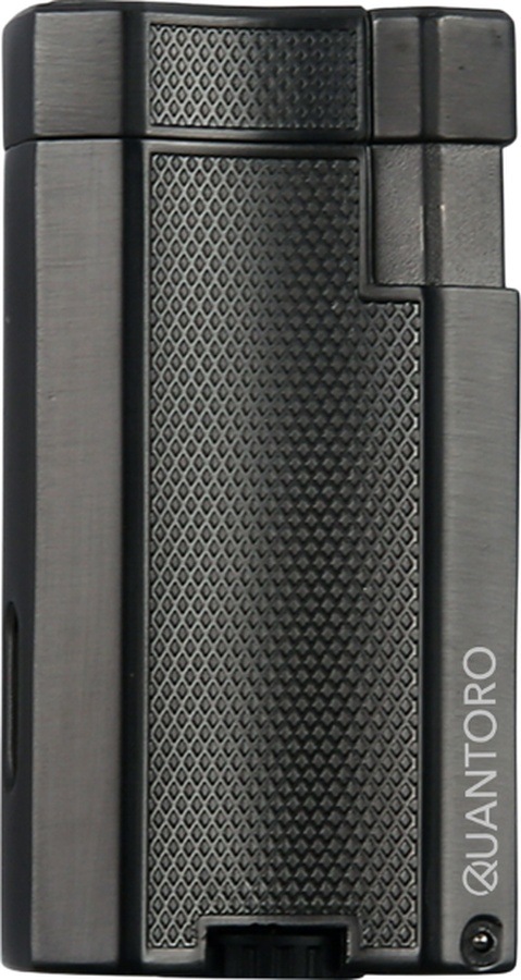 Quantoro Çift Torch Pürmüz Gunmetal Metal Puro Çakmağı - Trz1083