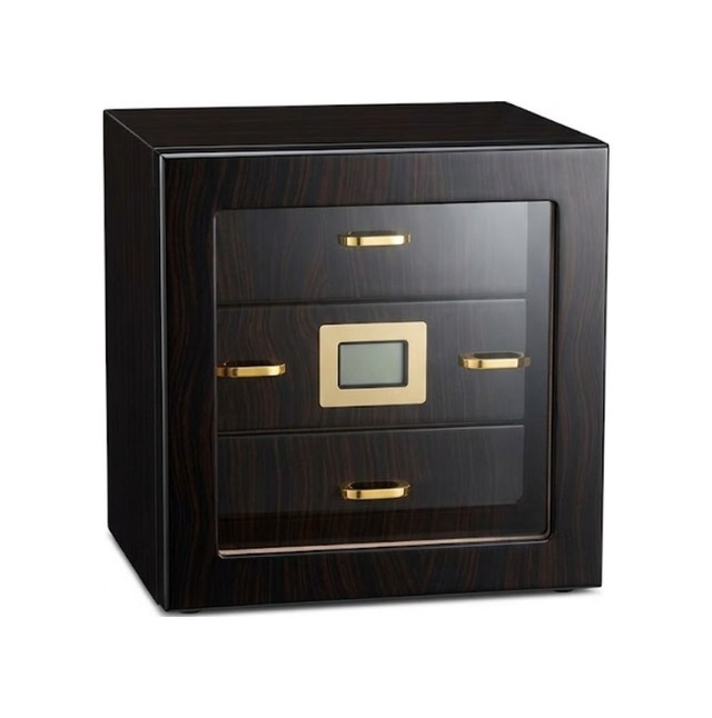 Premiumquality Arica 3 Çekmeceli Kahverengi Sedir Humidor Puro Kutusu 00000tr9645