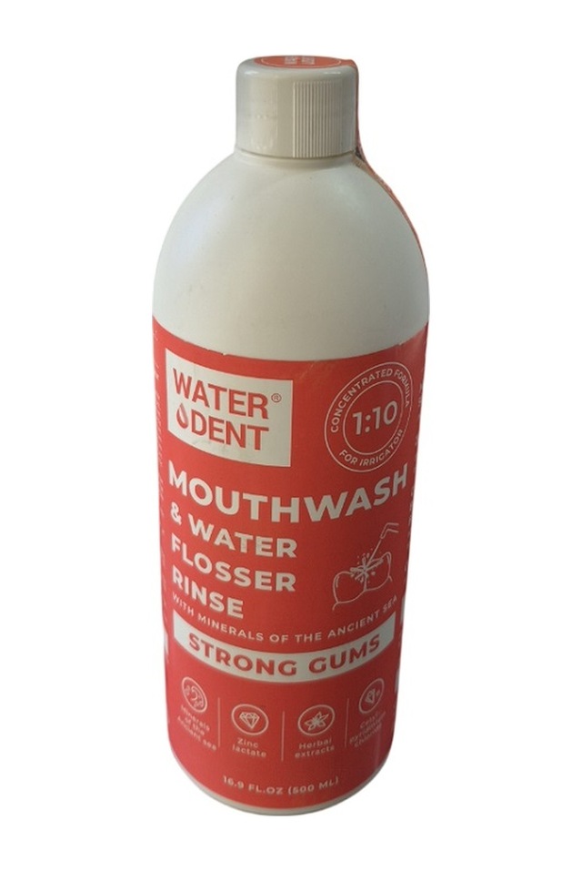Waterdent Mouthwash Water Flosser Rinse Strong Gums 500 Ml