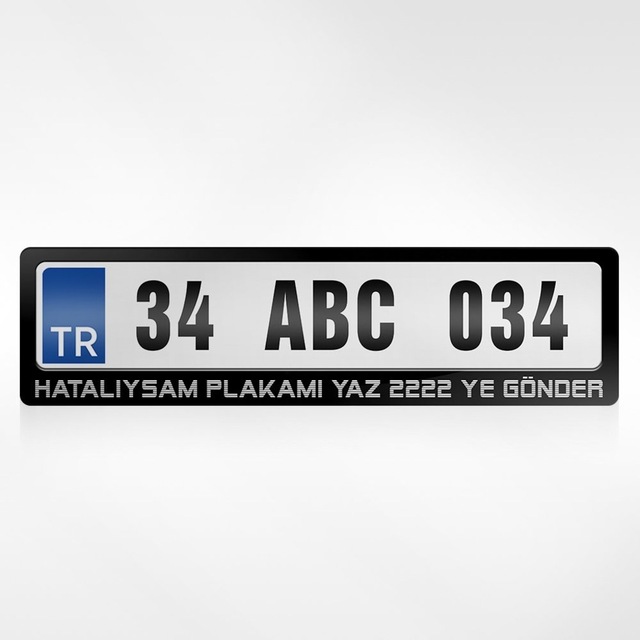 Kişiye Özel Hatalıysam Plakamı Yaz 2222 Ye Gönder Yazılı Plakalık 254897450