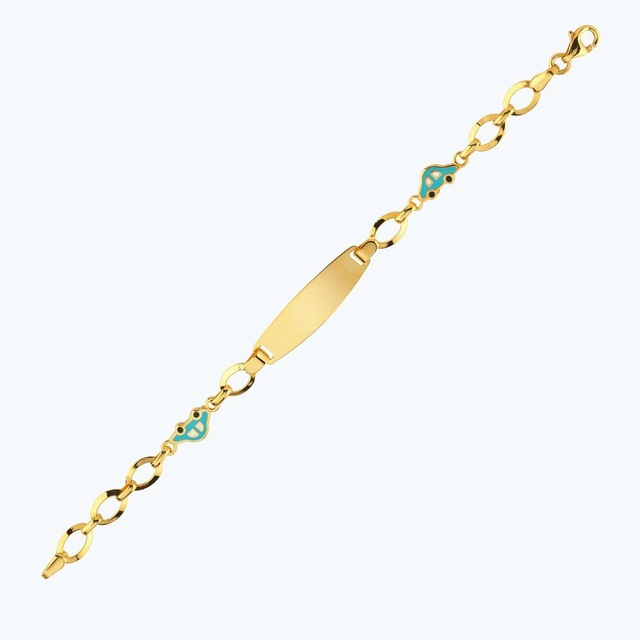 Altınbaş 22 Ayar Altın Çocuk Araba Künye Bjrbl0028-25925 Renkli