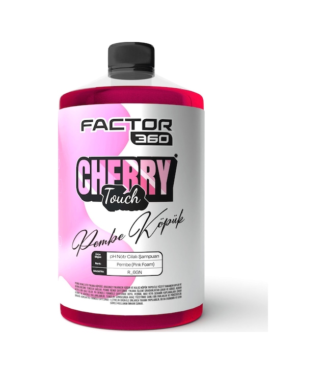 Cherry Touch Pembe Renkli Oto Yıkama Köpüğü Oto Şampuan 1 L