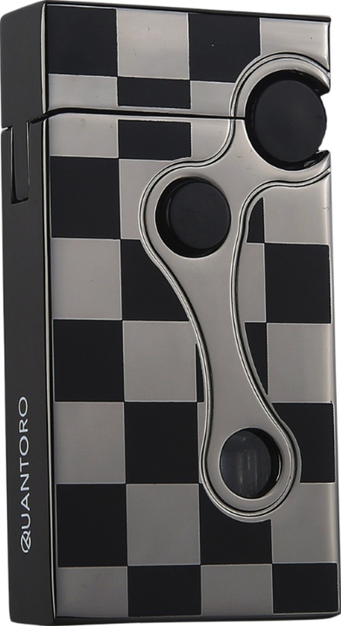 Quantoro Soft Flame Gunmetal Desenli Metal Puro Çakmağı - Trz1200