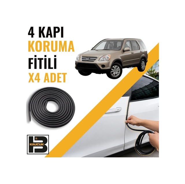 Honda Cr-v 2002-2006 Kapı Koruma Fitili-4 Kapı-siyah-bm2282