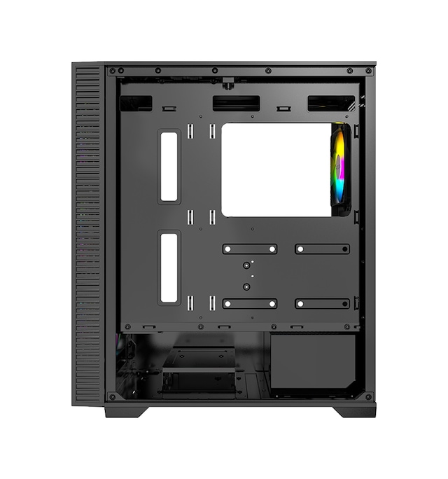 Fazeon F7 ATX 4x Fans RGB Black Tempered Glass Mesh Front 650W PSU 80+ Bronze