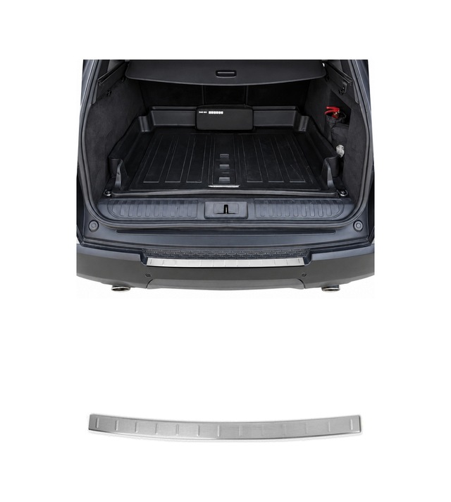 Land Rover Range Rover Sport L494 2013-2022 Uyumlu Krom Arka Tampon Eşiği Paslanmaz Çelik