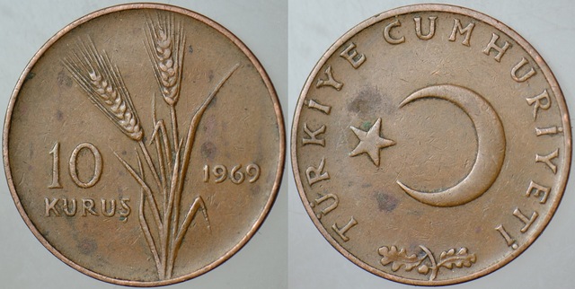 Türkiye Cumhuriyeti 10 Kuruş 1969. 17923373