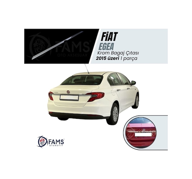 Fiat Egea Sedan Krom Bagaj Çıtası 2015 Üzeri P. Çelik