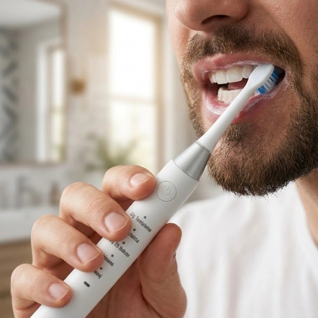 Sonic Elektrikli Diş Fırçası 21.000 Titreşim 5 Mod Ipx7 Ve 4 Yedek Başlık