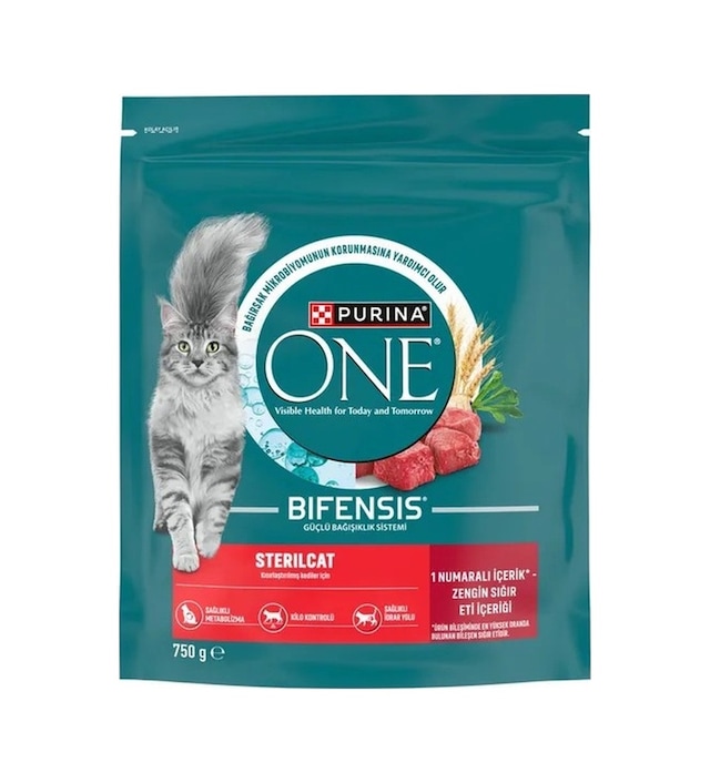 Purina One Sığır Etli Kısırlaştırılmış Yetişkin Kedi Maması 750 G
