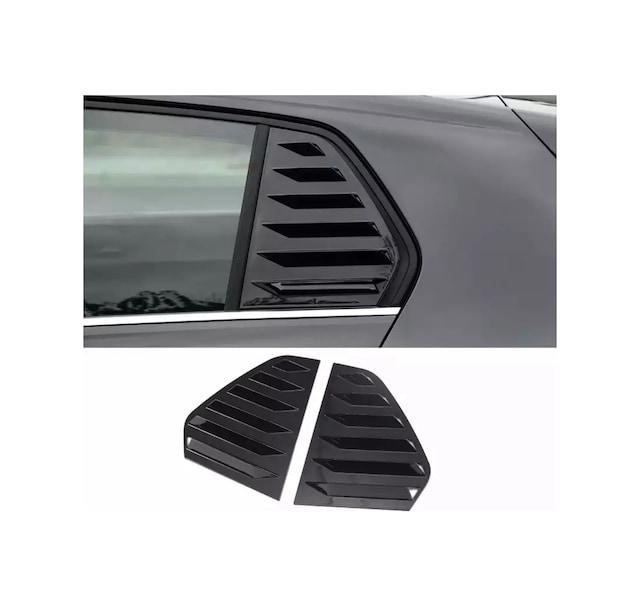 Volkswagen Aksesuar Golf 6 Kelebek Cam Kaplama Vizörü Piano Black