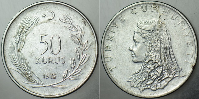 Türkiye Cumhuriyeti 50 Kuruş 1973. 45840438