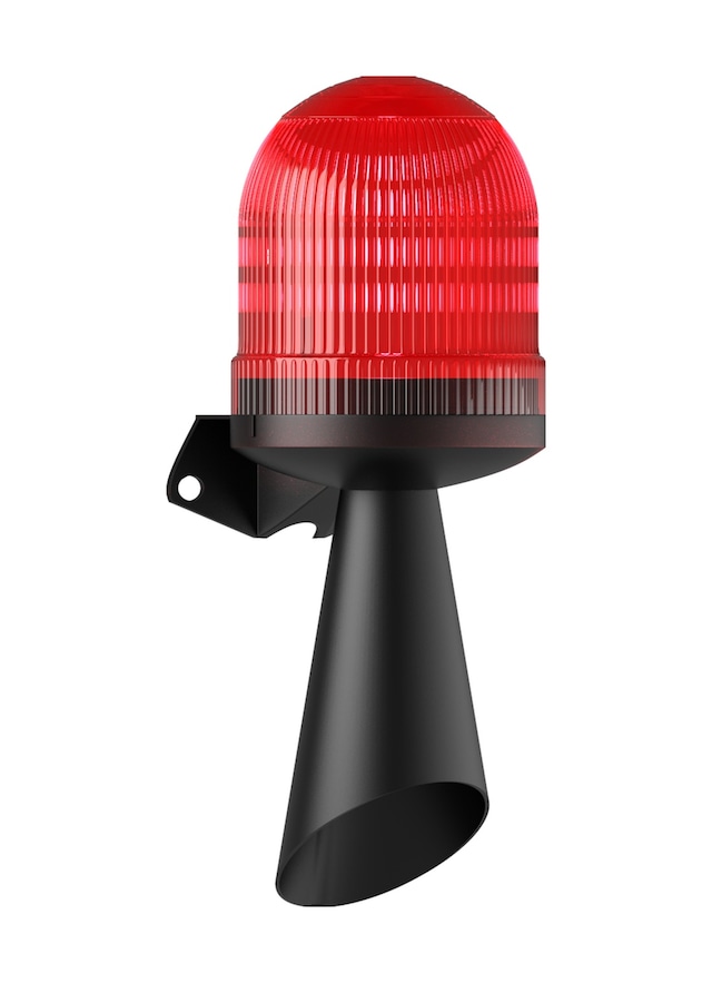 Mesan Led Multifonksiyon 43 Ses Borulu Siren Kırmızı 12-60vac/dc Ms 5847.1.12-60vac/dc