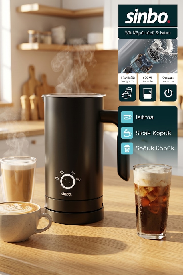 Sinbo STO-6736 500 W Barista Tipi Süt Köpürtücü