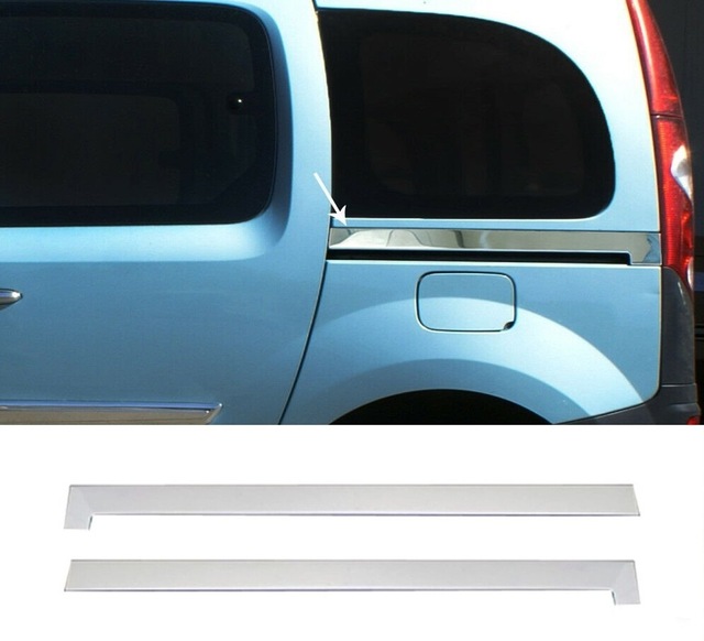 Renault Kangoo 2008 Üzeri Krom Sürgü Nikelajı 2 Pcs P.çelik