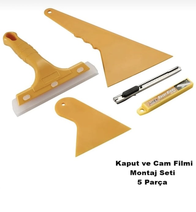 Point Oto Cam Filmi Çekme Aparatı 5 Parça Profesyonel Set Ragle 1 Adet
