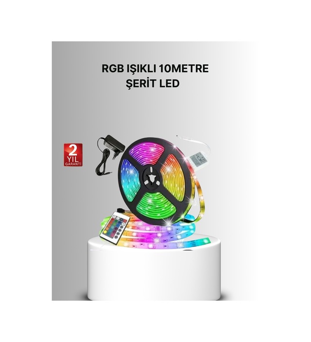 Uzaktan Kumandalı Rgb Smart Şerit Led Işık Esnek Ve Taşınabilir D