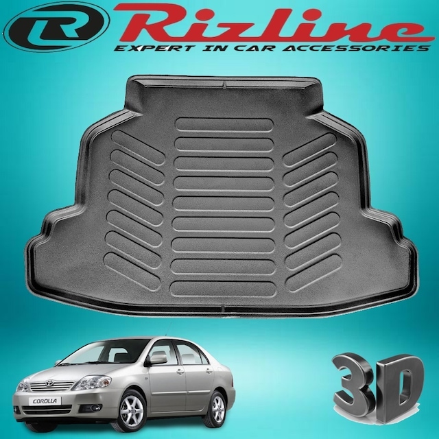 Toyota Corolla Uyumlu 3D Bagaj Havuzu Paspası 2001-2006 Arası Rizline N11.9170