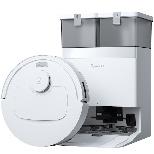 Ecovacs Deebot T30C Prime Omni Robot Süpürge 25.000 Pa Emiş Gücü Ozmo Turbo 2.0 Paspas Teknolojisi Beyaz