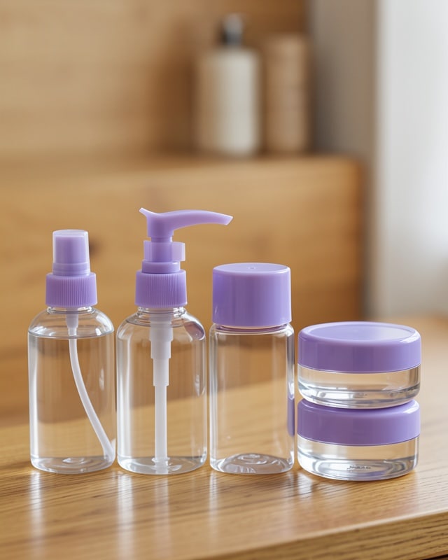 5'li Şeffaf Kozmetik Şişe Seti 30 Ml Uczzz5liseyahatşişesimor-1