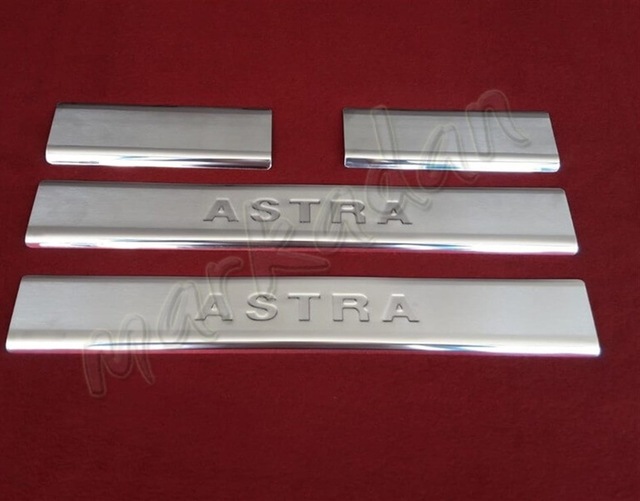 Db Chrome Opel Astra J Krom Kapı Eşiği 2009-2016 4 Parça P.Çelik