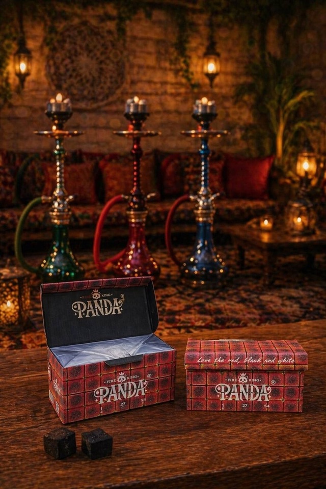 Fıre Kıng Panda Premium Nargile Kömürü 3 Kg %100 Doğal Hindistan Cevizi Kömürü
