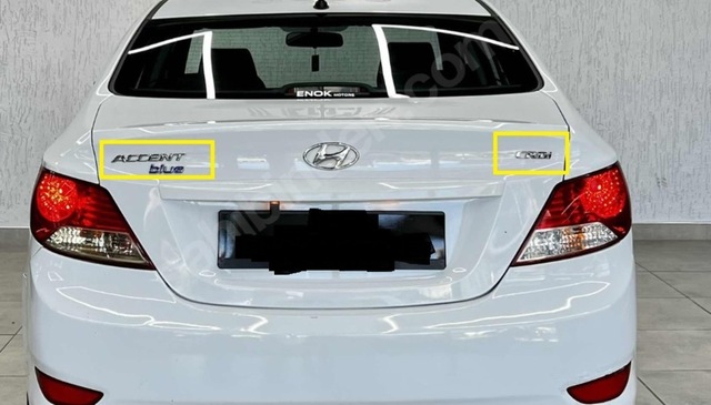 Hyundai Accent Blue Crdı Yazı Seti 3'Lü