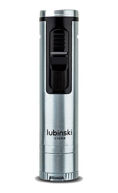 Lubinski Metal Pürmüz Puro Delici İğne Ve Sehpalı Çakmak Siyah-gümüş Lb-703