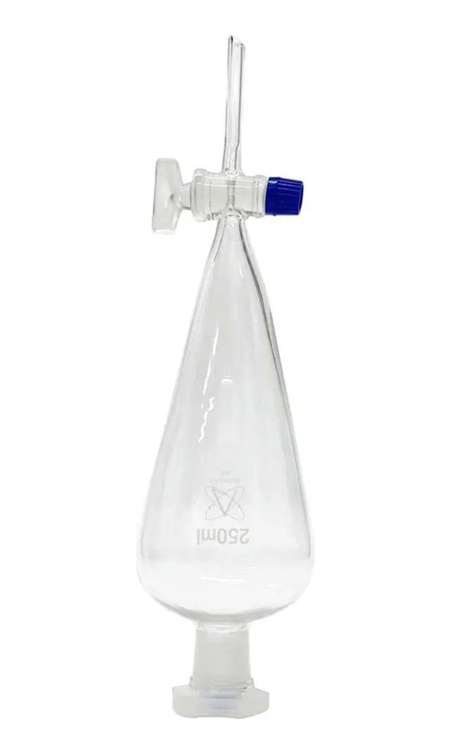 Ayırma Hunisi Musluklu Armudi Form Borosilikat 3.3 Cam - 250 Ml