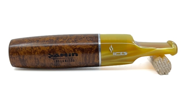 Şahin 9 Mm Filtreli Toscanello-backwoods Gül Kökü Briar Puro Ağızlığı - 2608