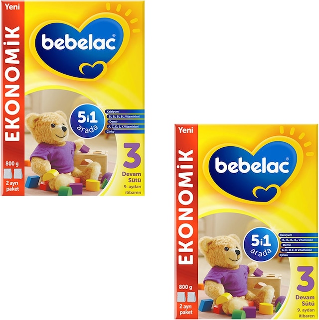 Bebelac 3 Devam Sütü 800 G 2 Adet