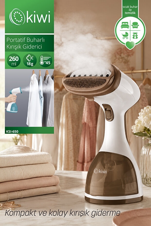 Kiwi KSI-650 1200 W Portatif Buharlı Kırışık Dikey Ütü