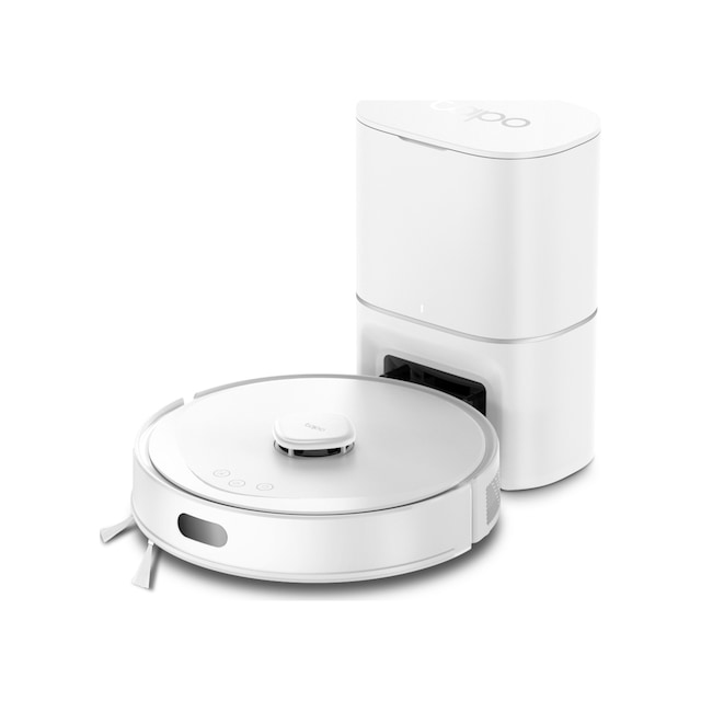 Tapo RV30 Max Plus 5300Pa Robot Süpürge Ve Paspas Lidar+ımu Çift Navigasyon 3l Otomatik Boşaltma Ünitesi Akıllı Temizlik Beyaz