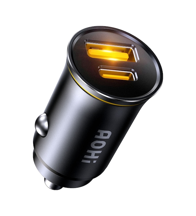 Aohi Superauto Araç İçi Şarjı, 2 Portlu Pd 65w Type-c Ve Usb-a Girişli, Usb, Hızlı Şarj Çakmaklık Ad