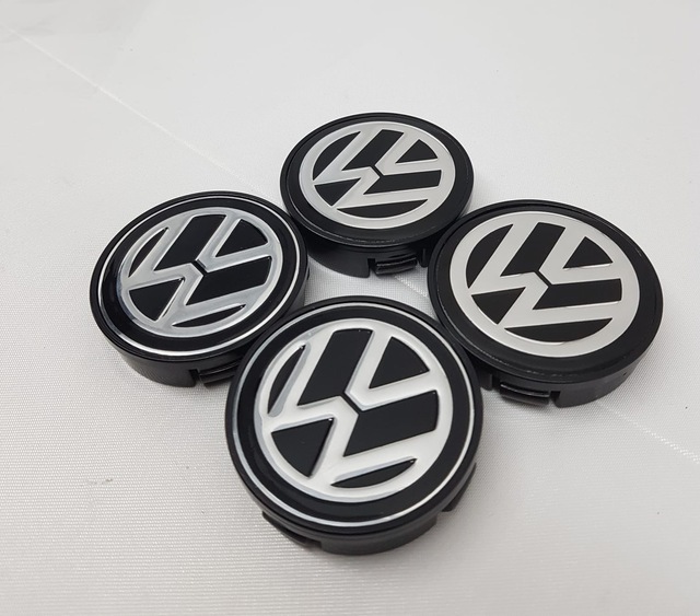 Jant Göbeği Volkswagen 58-55 55Mm Yuva 4'Lü Set Siyah