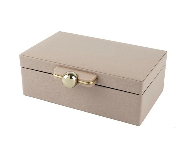 Mikasa Moor Rex Pembe Deri Gold Kulplu Kutu 27x20x9cm