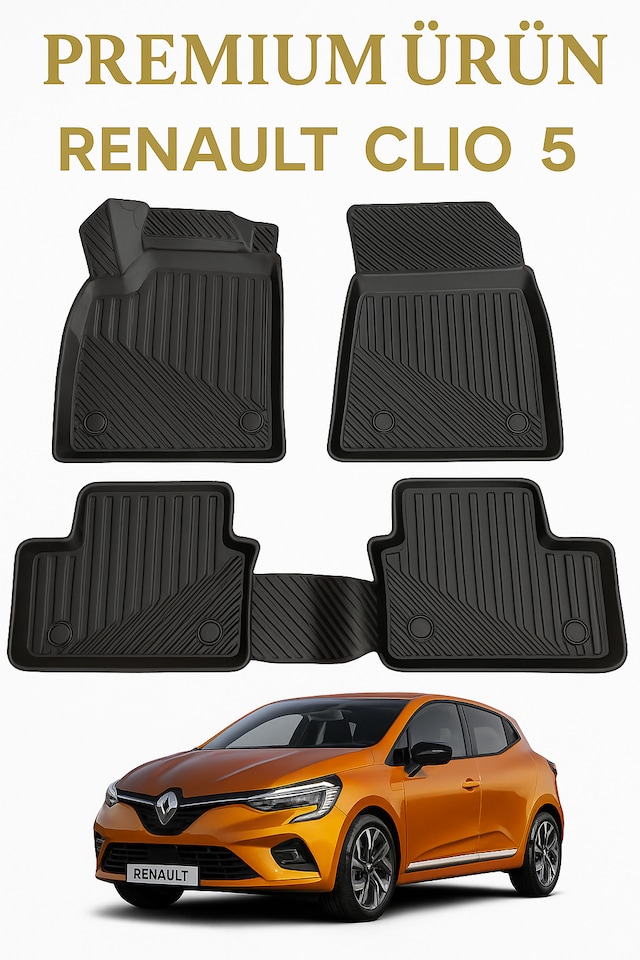 Renault Clio 5 3d Uyumlu Oto Paspas Premium