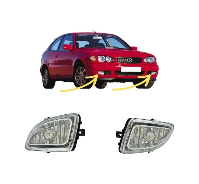 Toyota Corolla Zzz111 Sağ Sol Sis Far 2000-2001