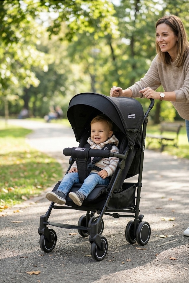 Tommy Baby Luppo Black Tam Yatar Baston Bebek Arabası Puset