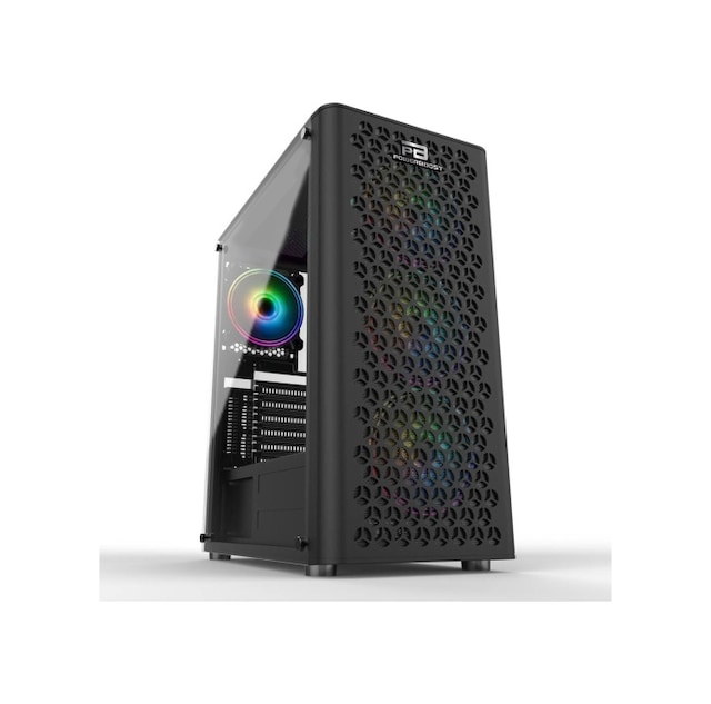 PowerBoost VK-M202B FAN ATX RGB Mesh Front