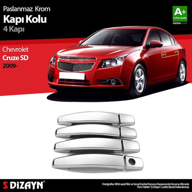S-Dizayn Chevrolet Cruze Sd Krom Kapı Kolu 4 Kapı 2009 Üzeri