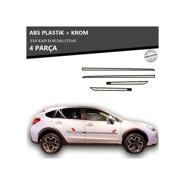 Subaru Xv Yan Kapı Koruma Çıtası Plastik + Krom Unvrslppkçt00002