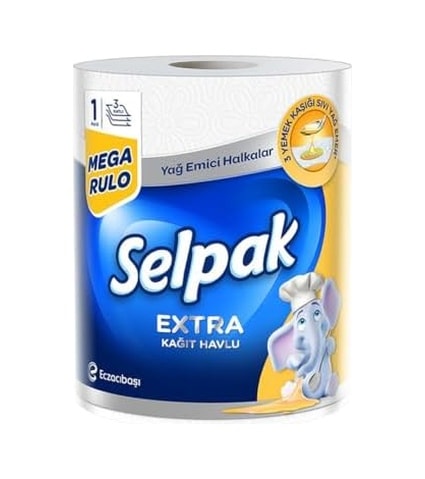 Selpak Yağ Emici Kağıt Havlu 1 Dev Rulo 1 3