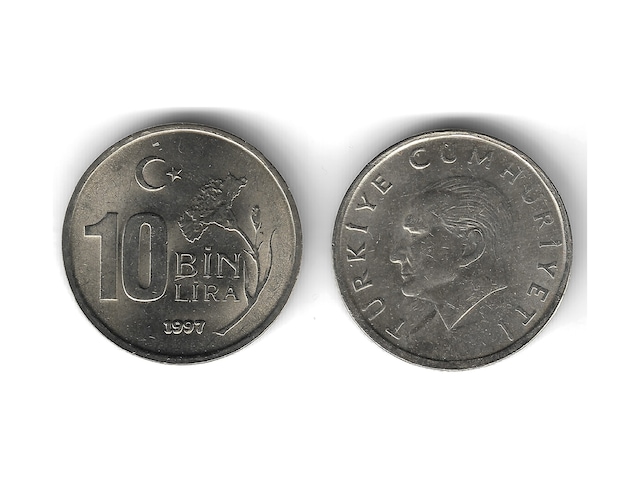1997 Yılı Tedavül 10,000 Lira Çil