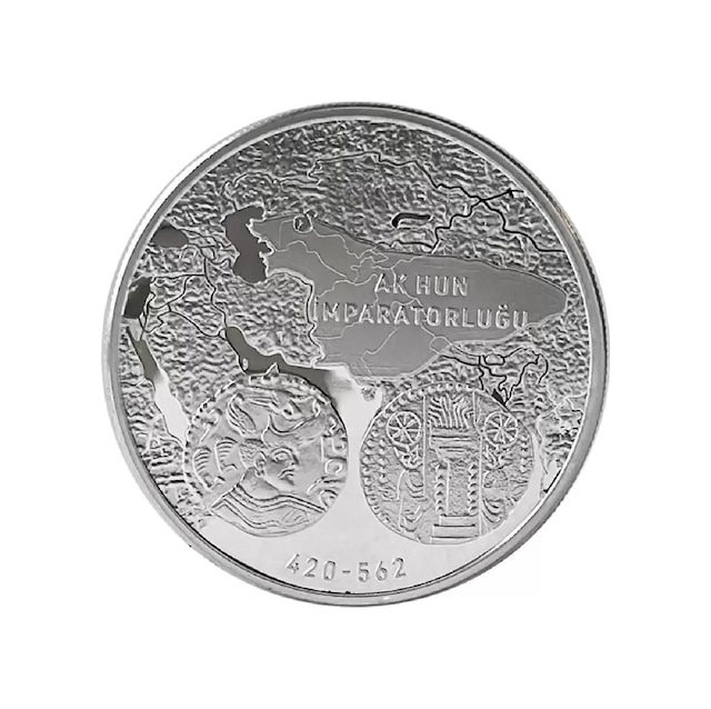 Ak Hun 1 Ons 31.10 Gram Gümüş Sikke Coin 925