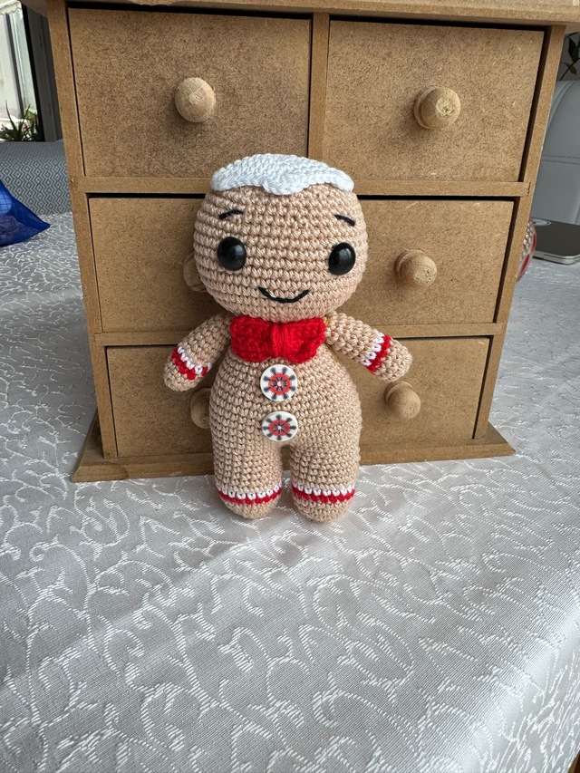Amigurumi Kurabiye Adam Gıngerbread Man 001