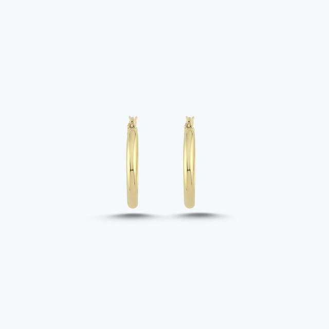 Altınbaş Altın Halka Küpe Akp0245-y-25977-20mm Çok Renkli