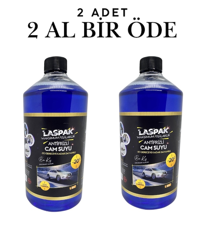 Antifrizli Oto Cam Suyu -10 Derece 2 Adet 1 Lt