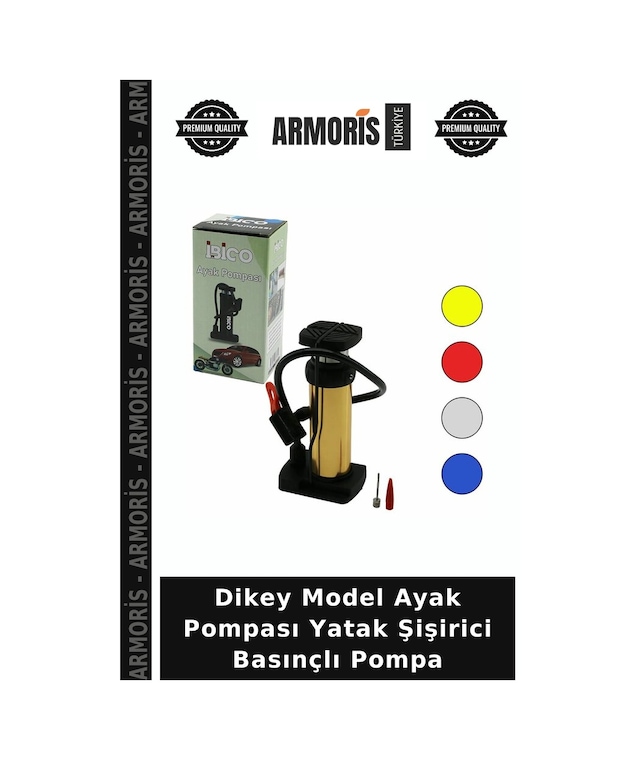 Dikey Model Ayak Pompası Yatak Şişirici Basınçlı Pompa
